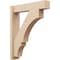 Ekena Millwork 6-in W x 26-in D x 32-in H Balboa Block Rough Cedar Woodgrain TimberThane Outlooker, Primed Tan OUTUR060X26X32BOA44RCPR - alternate 1